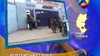 preview picture of video 'Juliaca: DREL acordó postergar inicio de las clases por infraestructura de colegios'