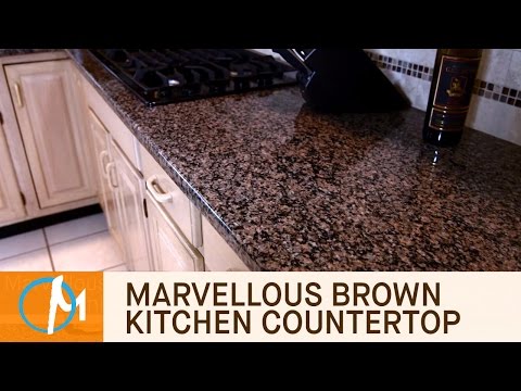 Brown Granite Kitchen Countertops