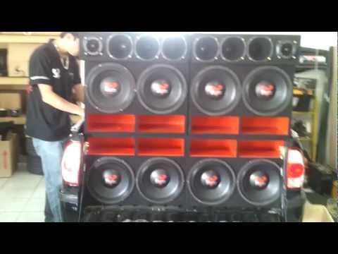ultravox 3k teste de pancada grave 1 t50 com 16 baterias ....by prime sound car loja