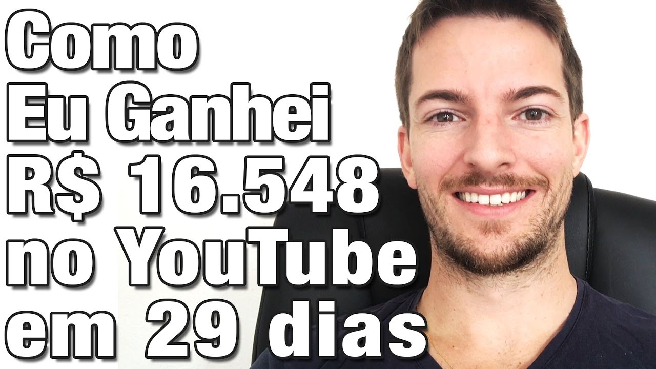 Como Ganhar Dinheiro no YouTube: Como Eu Ganhei R$ 16.548 em 29 Dias