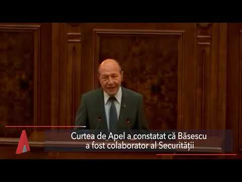 Stiri Mediafax 20 Septembrie-Curtea de Apel a constatat că Băsescu a fost colaborator al Securității