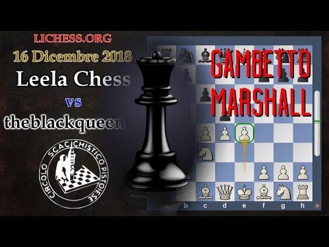 LICHESS.ORG - Leela Chess vs theblackqueen88 - Scacchi "Femminili" - Gambetto Marshall