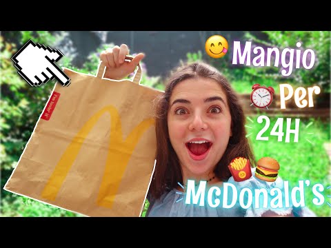 MANGIO PER 24h SOLO MCDONALD’S🍔🍟 |LO|🍒 *DIVERTENTE*😂