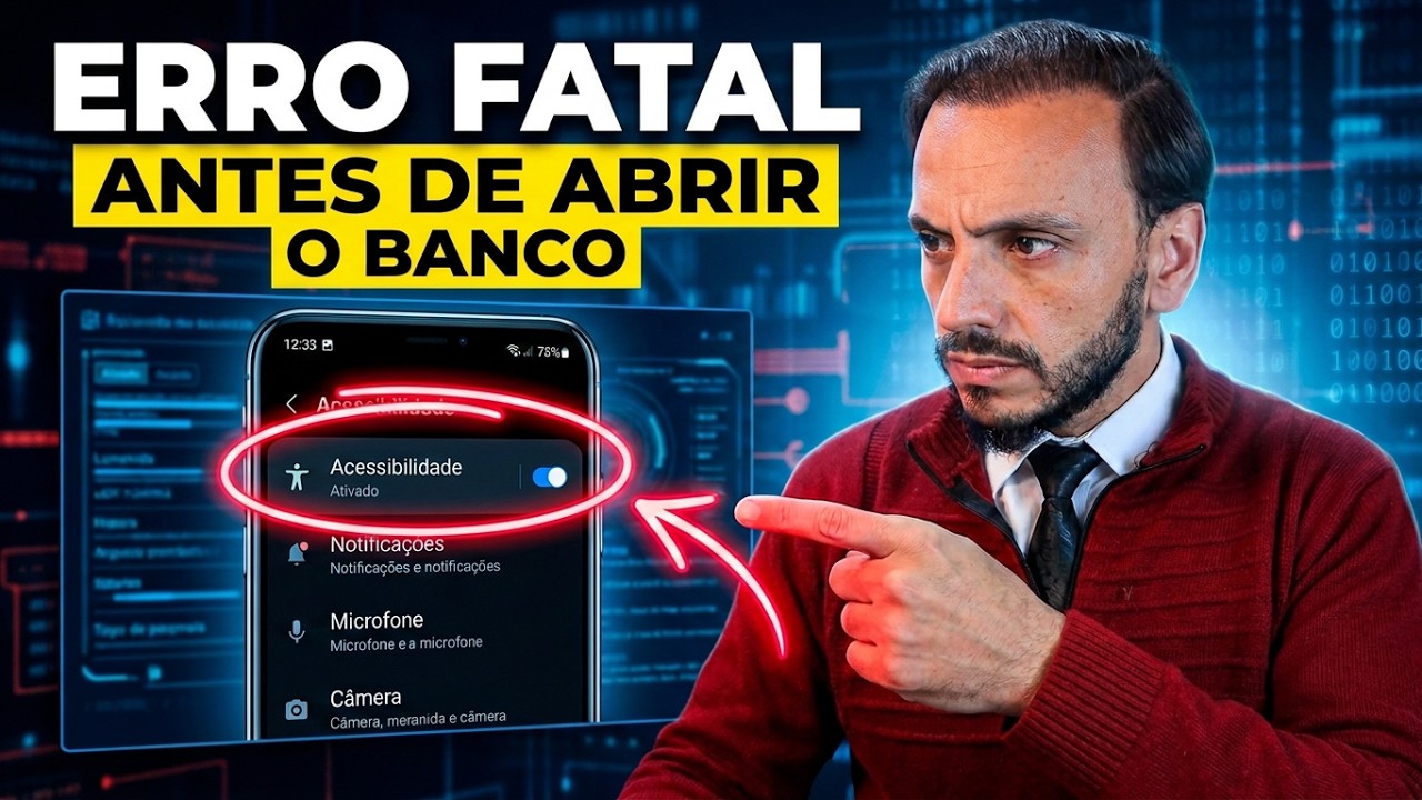 🚨 NÃO ENTRE NO APP DO BANCO ANTES DE DESATIVAR ESTAS FUNÇÕES! COMPLETO 2026! (Android e Iphone)