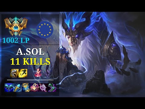 Aurelion Sol Bot vs Varus - 11 kills - A Do Sola Diatas EUW Challenger (1002 LP) Patch 11.5