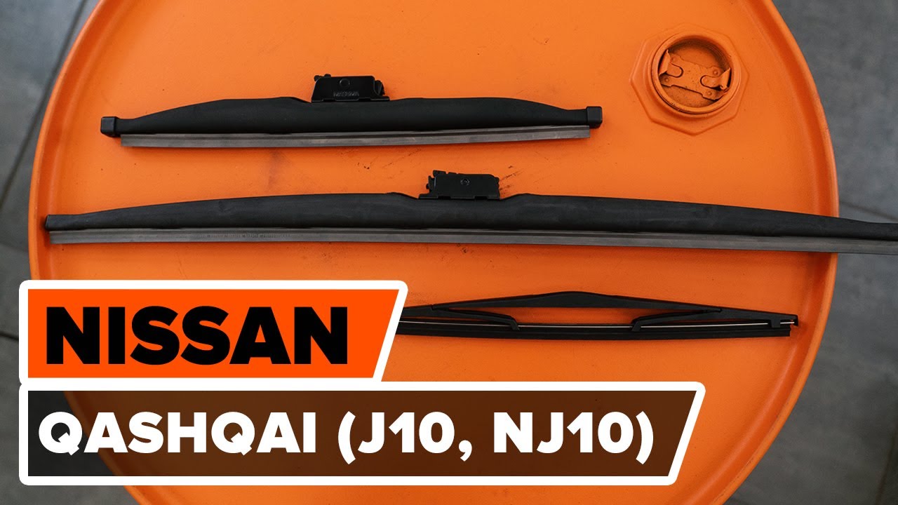 Cómo cambiar: escobillas limpiaparabrisas de la parte trasera - Nissan Qashqai J10 | Guía de sustitución