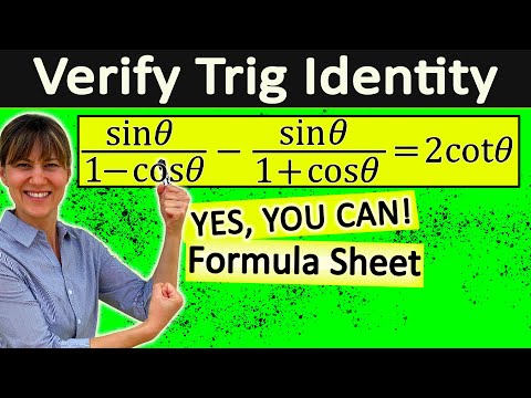 How to Verify Trigonometric Identities EASILY | ALTHOUGH YOU FEEL YOU CAN'T
