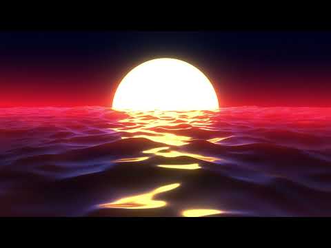 Retro sunset stock footage