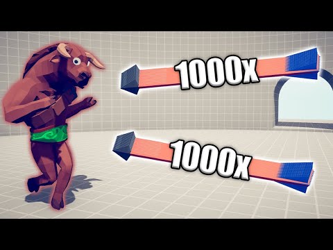 ZOMBIE MINOTAUR vs 1000x OVERPOWERED UNITS - TABS | Totally Accurate Battle Simulator 2026