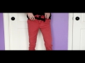 Taking Off Salmon Coloured Pants To Reveal Salmon Coloured Shorts