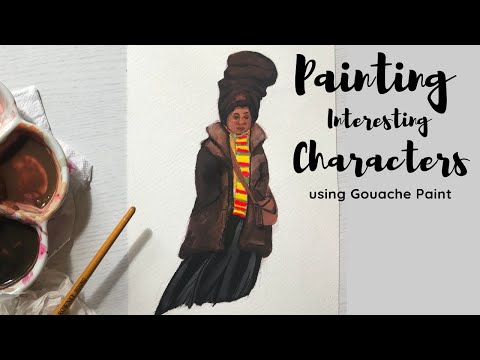 Painting Interesting Characters | Gouache Speedpaint