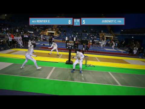 T32. JUBENOT Chloe (FRA) - RENTIER Eline (NED). Foil women.