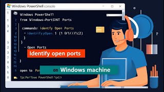 Identifying Open Ports on a Windows Machine Using PowerShell
