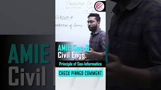 Principle of Geo-Informatics | AMIE Sec-B Civil | Check Pinned Comment | #modulationinsitute #amie