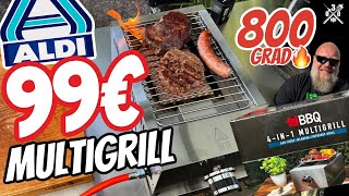 ALDI 99 €  Mulitgrill 4 in 1 im Test - 030 BBQ