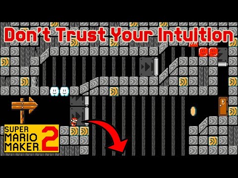 Super Mario Maker 2 - Mario Doesn't Trust His Intuition!
