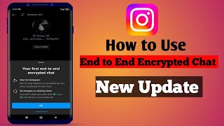 Instagram end to end encryption Chat || How to use & Enable end to end encryption Chat on Instagram