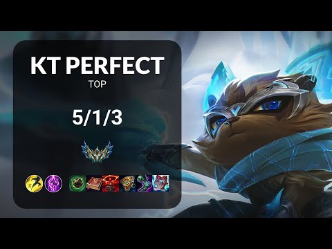 KT PerfecT Kennen vs Renekton TOP - KR CHALLENGER Patch 14.15