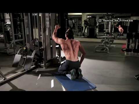 Kneeling Single Arm High Pulley Row - Back Exercise