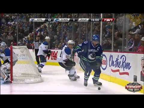 Canucks vs Blues Highlights 3/19/13