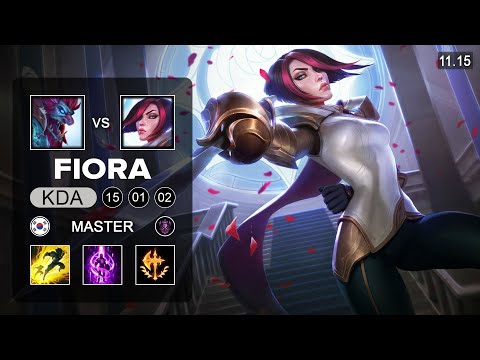 Fiora Top vs Trundle - KR Master Patch 11.15