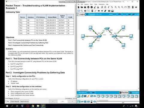 3.2.4.7 Packet Tracer - Troubleshooting a VLAN Implementation - Scenario 1