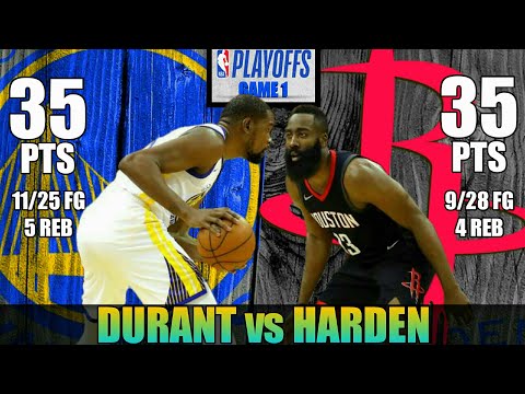 Kevin Durant vs James Harden Full Duel Highlights | Game 1 Warriors vs Rockets April 29, 2019