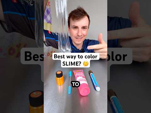 What’s the BEST way to Color SLIME? 🤔🎨