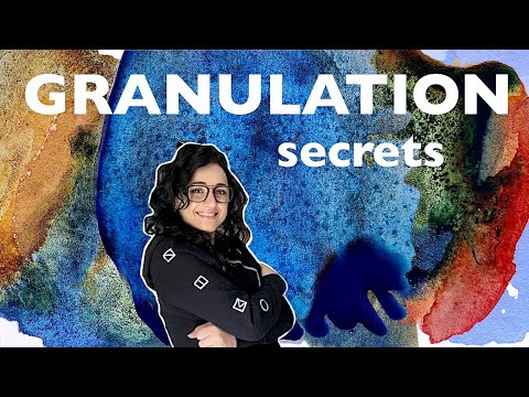 ❤️ Everything you NEED TO KNOW on granulation to create amazing watercolour art - art for beginners