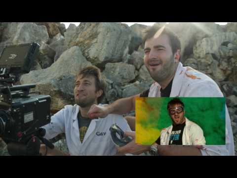 25 Airbag Rainbow Explosion in 4K The Slow Mo Guys 2017