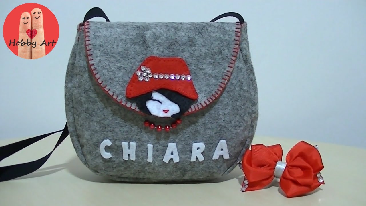 DIY Tutorial borsa in feltro - Bag in felt