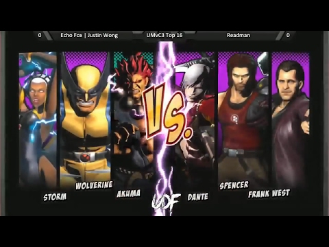 UMVC3 UNDEFEATED 2017 (Echo Fox Justin Wong) vs (Readman)