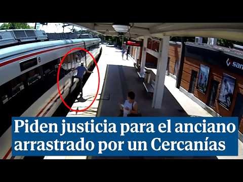 Les brutals imatges de Salvador, el vell que va ser arrossegat per un Rodalies a Madrid