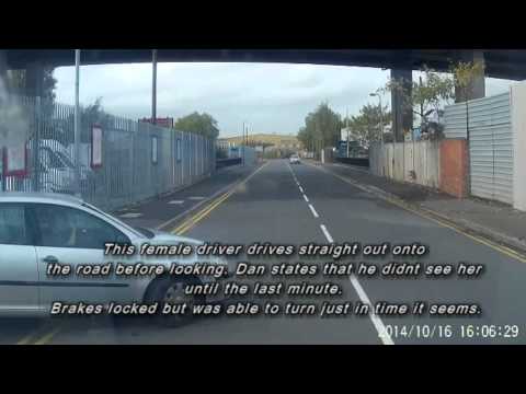 Female Driver pulls out