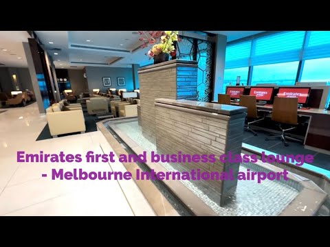 Lounge da Primeira Classe e Classe Executiva da Emirates - Aeroporto Internacional de Melbourne