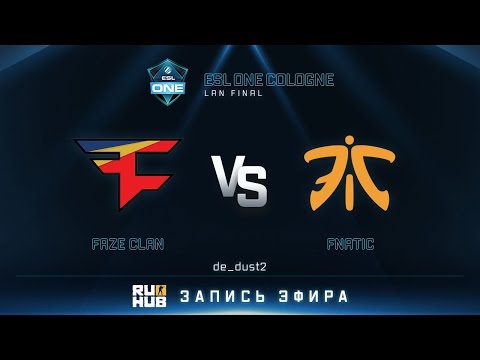 ESL One Cologne 2016. FaZe Clan vs Fnatic - de_dust2