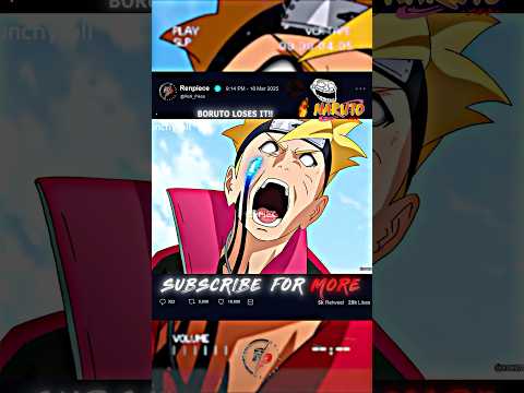 Boruto loses it!!! #naruto #anime #animeedit #shortsfeed #boruto #shorts #edit