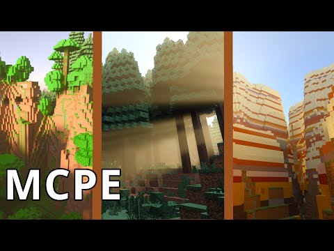 The most BEAUTIFUL Terrain Mod for MCPE- Minecraft Bedrock [MCPE, Win10, Console]