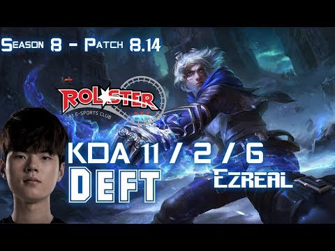 KT Deft EZREAL vs JHIN ADC - Patch 8.14 KR Ranked