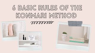 6 Basic Rules of the KonMari Method | #shorts