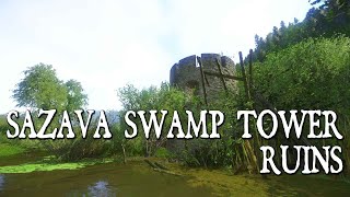 Sazava swamp tower ruins