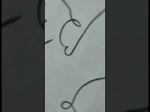 Very easy one stroke drawing 😱😱 with pencil for beginners | #shorts | Cock |