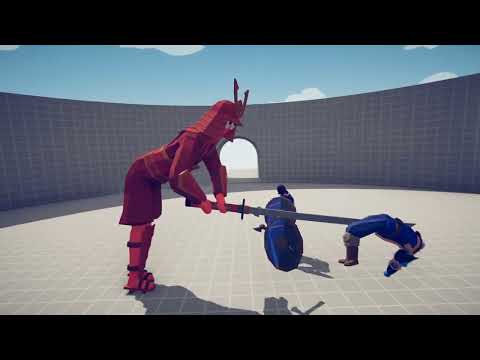 Samurai Giant  vs Viking Team  - Totally Accurate Battle Simulator TABS