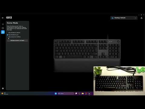 Logitech G513 – How to Manage Game Mode