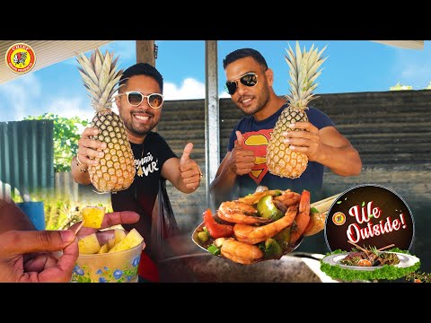We Outside with Chef Jason x Brian Mohan - Pineapple Chow, Pineapple Shrimp & Salad