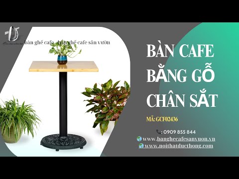 hình ảnh Video giới thiệu sản phẩm Bàn Cafe Bằng Gỗ Chân Sắt GCF02436 | Nội Thất Đức Thông Dĩ An 86