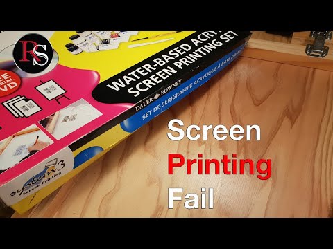 How to Fail at Screen Printing Homemade T-shirts Video