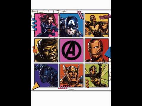The avengers coloring video