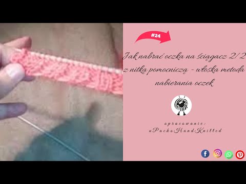 Casting on stitches for a 2/2 rib using a thread attachment. Another way to cast on stitches for ...