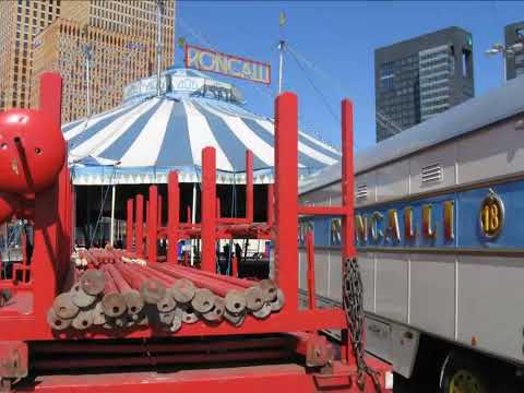 Circus Roncalli  Bahntransport & Aufbau/Arrivee & montage Amsterdam 2010
